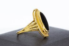 Granaat ring 18 Karaat  goud - 17,8 mm