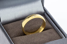 18 Karaat diamantjes ring  - 17,6 mm