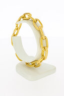 Anker armband 18 Karaat geel goud - 21 cm