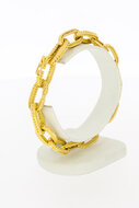 Anker armband 18 Karaat geel goud - 21 cm