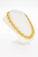 Gevlochten Collier 18 Karaat  goud - 41 cm