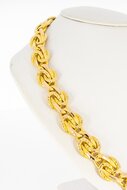 Gevlochten Collier 18 Karaat  goud - 41 cm