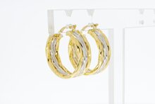 Gouden oorbellen 18 karaat - 2,2 cm