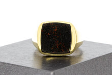 Heren Zegelring 14 karaat goud - 19,7 mm