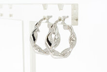 Creolen witgoud 18 karaat - 17,9 mm