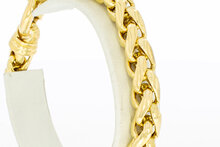 Vossenstaart armband 18K goud - 21 cm