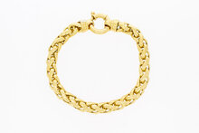 Vossenstaart armband 18K goud - 21 cm