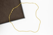 Ankerketting 18 karaat goud - 56,5 cm
