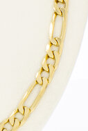 Gouden Figaro ketting 18 Karaat - 50,5 cm