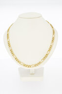 Figaro ketting 14 karaat goud - 56,8 cm