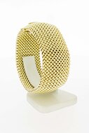 Gevlochten armband 14 karaat goud - 20,3 cm