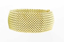 Gevlochten armband 14 karaat goud - 20,3 cm