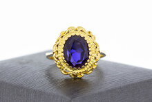 Amethist ring 18 karaat goud - 16,8 mm