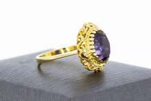 Amethist ring 18 karaat goud - 16,8 mm