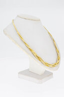 Gevlochten Omega Collier 14 karaat - 44 cm
