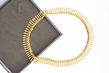 18 karaat gouden &quot;ZigZag&quot; Collier - 45 cm