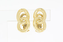 14 karaat designer oorclips  dames - 2 cm