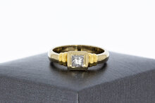 18 karaat Solitaire Diamantring - 16,9 mm