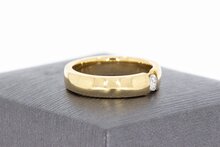 14 Karaat gouden Diamantring -16,3 mm