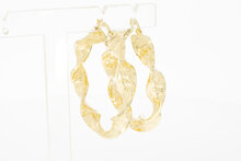 14 Karaat gouden Wokkel Creolen - 4,7 cm
