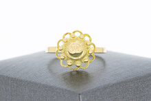 14 karaat goud vintagering - 17,3 mm