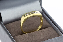 18 karaat gouden pinkring - 18,5 mm