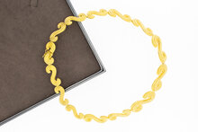 Collier 18 karaat geelgoud - 43 cm