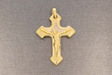14 karaat geel gouden Kruis - 3,8 cm