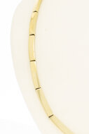 Staafjes Collier 14 Karaat geel goud - 42,2 cm