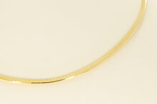 Omega ketting 14 karaat goud - 46 cm