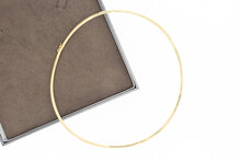 Omega ketting 14 karaat goud - 46 cm