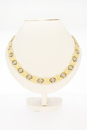 Collier 18 karaat bicolor goud - 46,5 cm