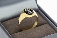 18 karaat gouden pinkring - 16,4 mm