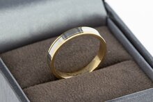 9 karaat bicolor ring - 16,5 mm