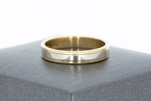 9 karaat bicolor ring - 16,5 mm