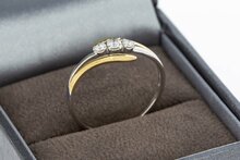 9 karaat dames diamantring - 18,7 mm