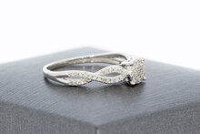 9 karaat dames diamantring - 15,6 mm