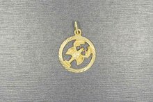 14 karaat gouden hanger Kreeft - 2,6 cm