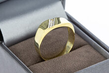 14 karaat gouden mannen ring - 20 mm