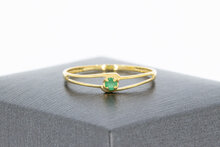 9 karaat (gele) solitair ring - 17,8 mm