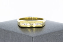 18 karaat gouden pinkring - 18,5 mm