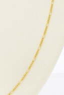 Gouden 14 karaat Figaro ketting - 45 cm