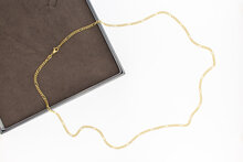 Gouden 14 karaat Gourmetketting - 63,8 cm