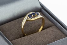 9 karaat dames Saffier ring - 16,6 mm
