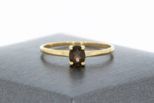9 karaat (gele) solitaire ring - 16,8 mm