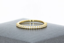 9 karaat aanschuif Zirkoniaring - 15,4 mm