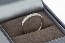 9 karaat (wit) aanschuifring - 15,5 mm