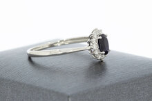 9 karaat witte saffieren ring - 18,3 mm