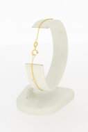 9 karaat fantasie dames armbandje - 18,5 cm