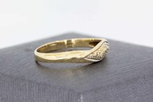 14 Karaat goude ring met diamant - 17,2 mm